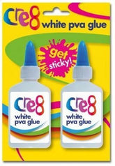 2PK 40ML CRE8 WASHABLE ARTS & CRAFTS PVA GLUE